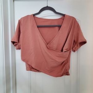 Cute pink crop top